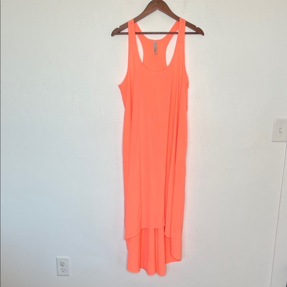 Athleta Presidio Sleeveless Dress Lightweight Coral Women's Medium Petite - Picture 2 of 5